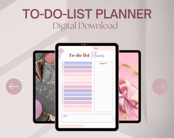 Pink To-Do List Planner – Beginner Friendly Digital Download