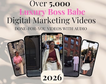 Luxury Boss Babe Digital Marketing Videos - Done-For-You Videos with Audio