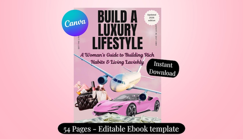 Luxury Lifestyle Guide | E-book for Women | Manifestation, Money, Branding + Boss Babe Business Planner PDF image 1