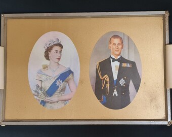 1953 Queen Elizabeth & Prince Phillip Coronation Tray