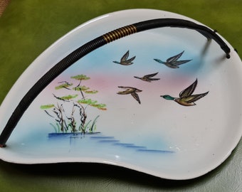 Vintage Japanese Sandwich Tray w/ Flying Ducks