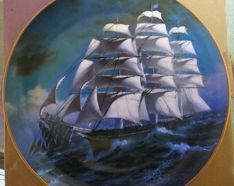 Cutty Sark Clipper Ship Plate: Franklin Porcelain, 1981