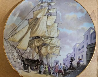 Franklin Porcelain Clipper Ship Plate: The Oriental, 1981
