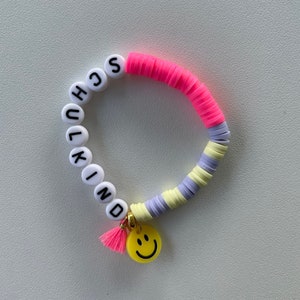 WUNSCH 6-8Jahre Armband  | freie Farbauswahl | bunt | Katsuki | Perlen | Einschulung | Schulkind 2022 | neon | Schultüte | Geschenk | Ostern