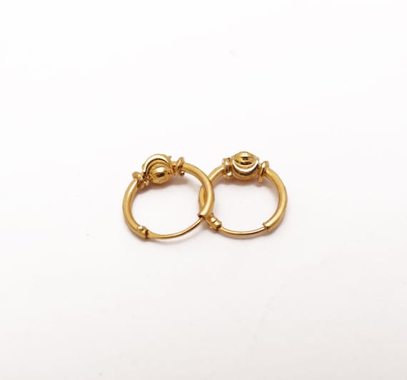 9k gold hotsell hoops