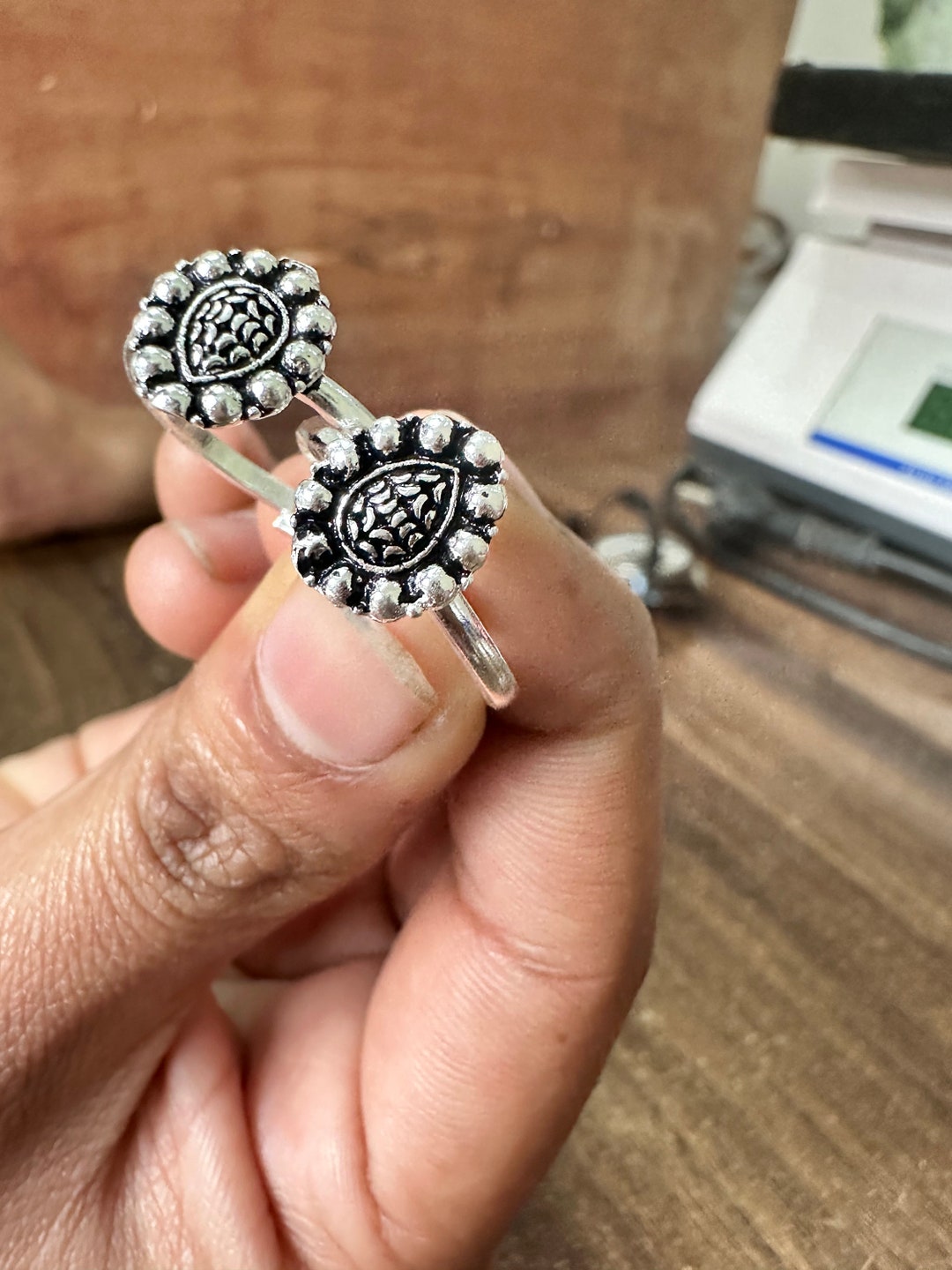 925 Sterling Silver Toes Ring Simple Toes Rings Stackable Etsy