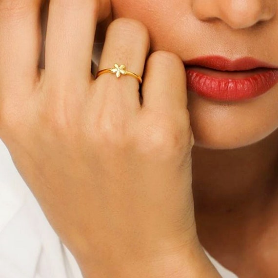 Buy Fashion Frill Golden Ring For Girls Gold Plated Style Nail Screw Design  Adjustable Gold Finger Rings For Women Girls Anniversary Gift at Amazon.in