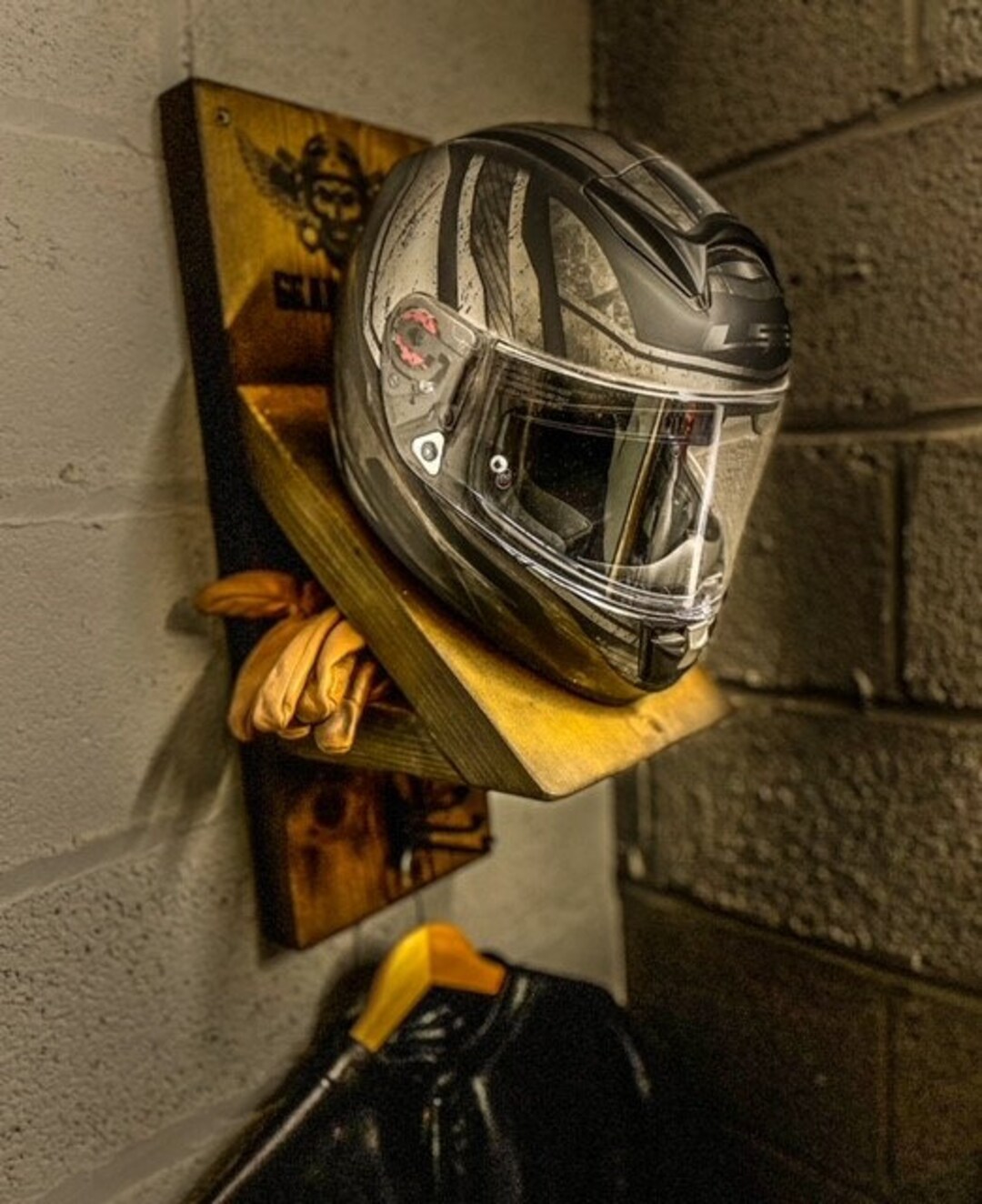 Motorbike Helmet Rack/storage - Etsy