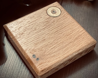 Oak coaster shotgun cartridge shooting gift