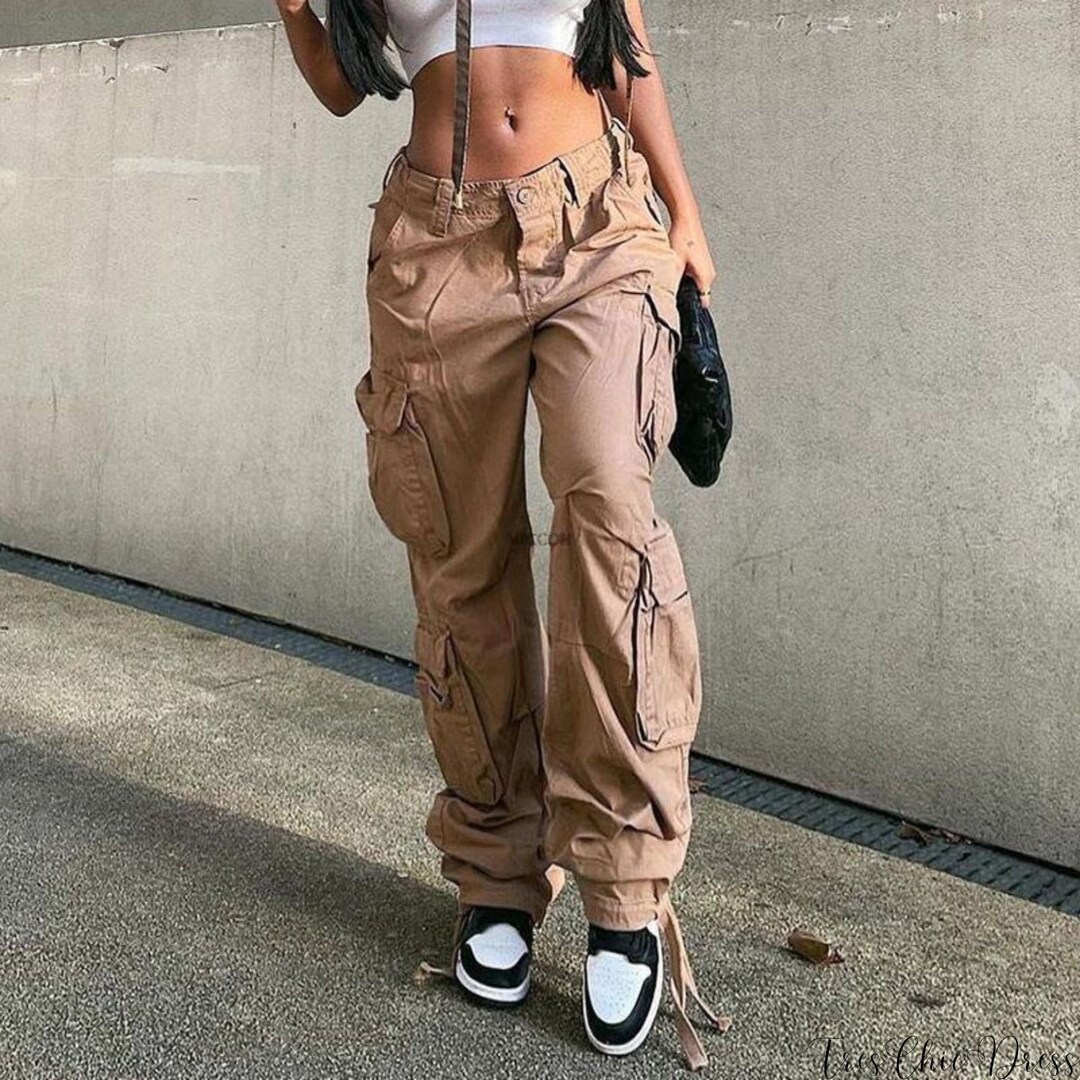 Side Pockets Y2k Cargo Pants 2000s Spring Edgy Clothing Etsy