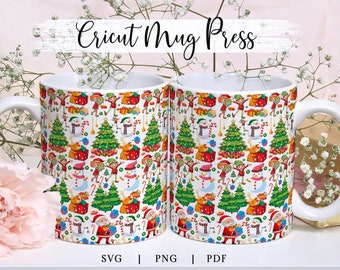 Weihnachtsbecherverpackung, Cricut-Becher-Presse-Svg, Weihnachtsbecherverpackung, Sublimationsdruck, Cricut-Becherverpackung svg, Kaffeetasse SVG, Becherverpackungsvorlage