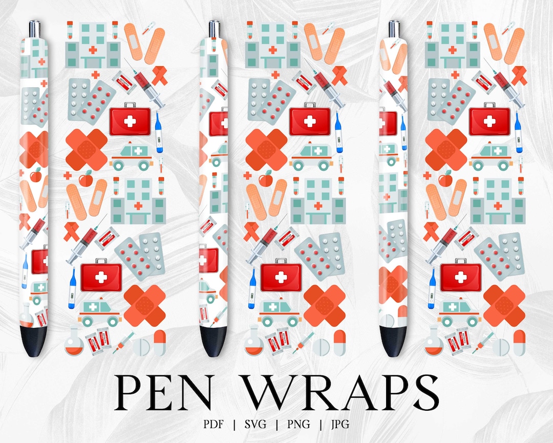 Medical Assistant Pen Wrap , Pen Wrap Svg, Sublimation Pen Wrap Design
