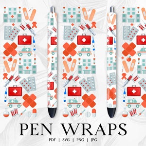 Medical Assistant Pen Wrap , Pen Wrap Svg, Sublimation Pen Wrap Design, Epoxy Pen WrapsSvg, Glitter Pen Wraps, InkJoy Pen Wraps