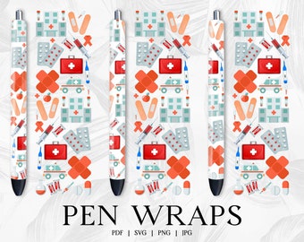 Medical Assistant Pen Wrap , Pen Wrap Svg, Sublimation Pen Wrap Design, Epoxy Pen WrapsSvg, Glitter Pen Wraps, InkJoy Pen Wraps