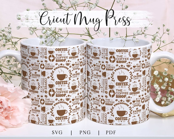 CoffeeMug Wrap, Cricut Mug Press Svg, Mug Wrap Sublimation, Infusible Ink SheetSvg, Cricut Mug Wrap Svg, Coffee Mug SVG, Mug Wrap Template