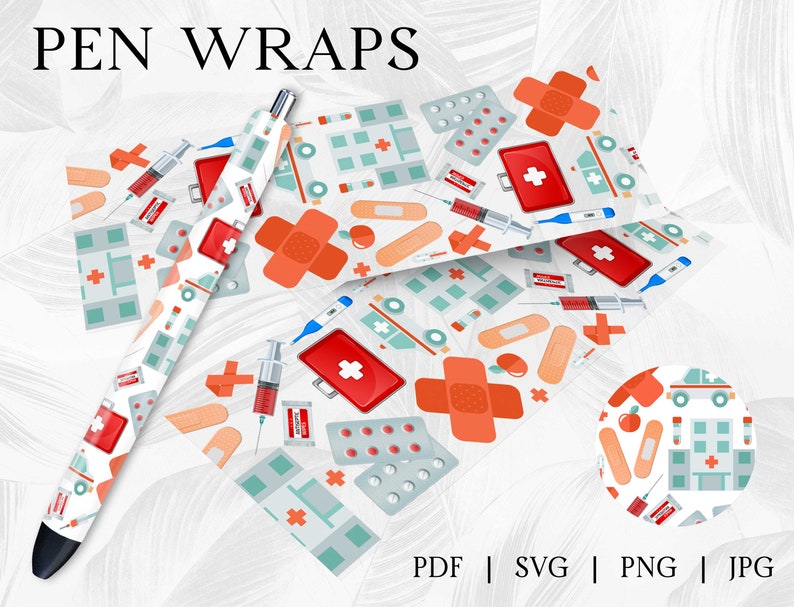 Medical Assistant Pen Wrap Pen Wrap Svg Sublimation Pen Etsy