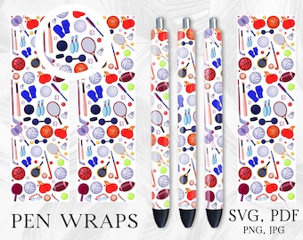 Sports Pen Wrap, Pen Wraps, Pen Wrap Svg, Sublimation Pen Wrap, Pen Wrap Png, Glitter Pen Wrap, Waterslide Pen Wrap, Inkjoy Pen Wrap