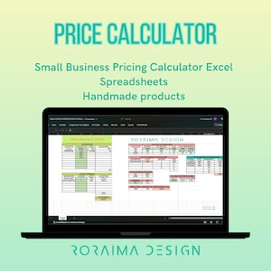 Product Price Template,Price Calculator,Handmade Products,Excel Sheet,Price Calculator File