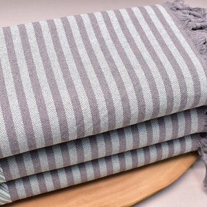 king size blanket, decorative blanket, turkish blanket, bedding decor, organic cotton bedspread, house gifts 80 x 108 inch mint, Atıl-P
