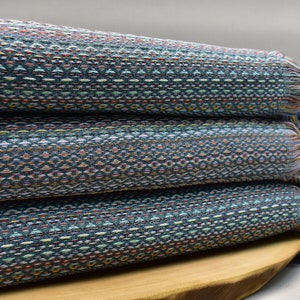 Handmade Teal Green Turkish Cotton Blanket: Full Size Bedspread (80 x 104 inch)