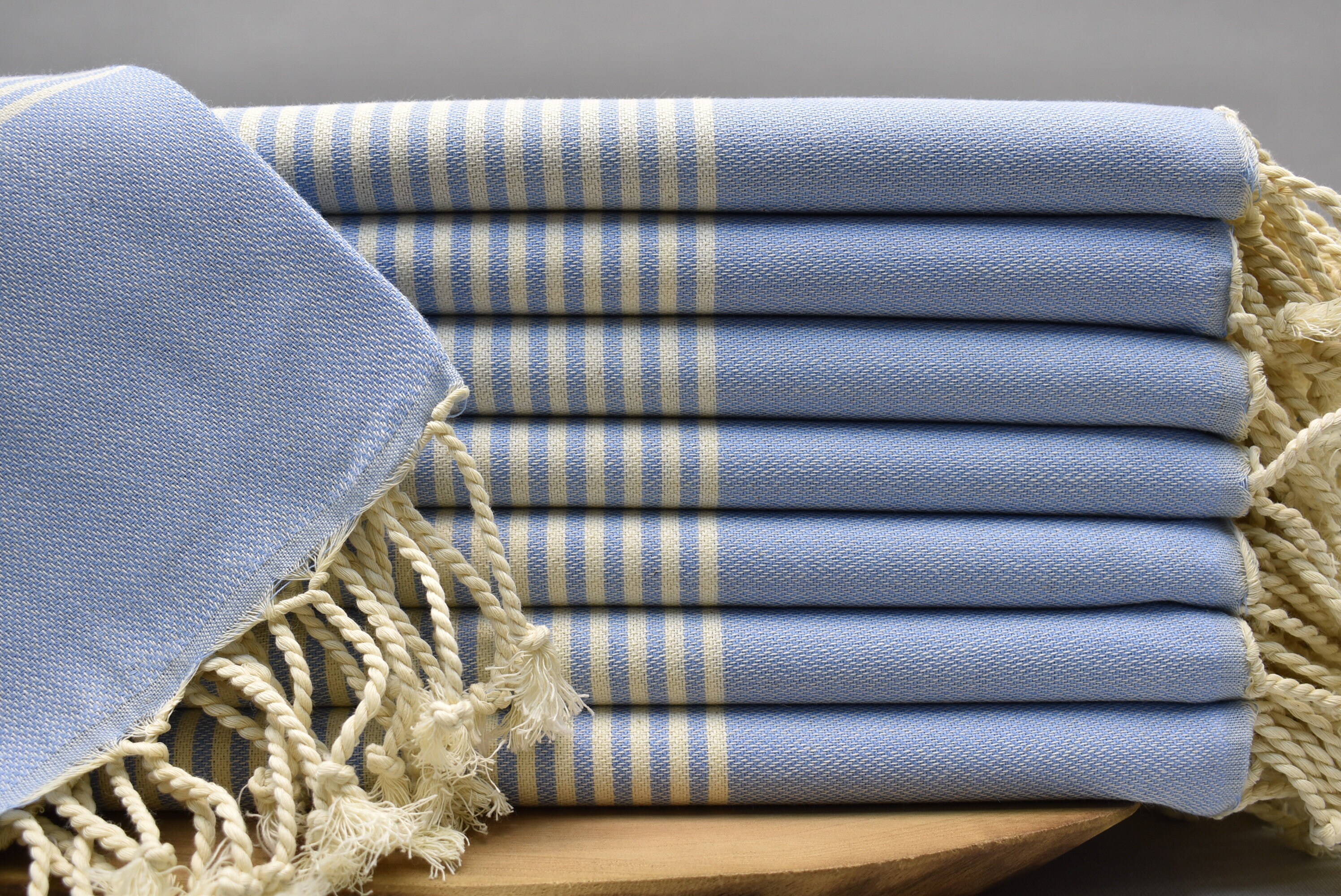 pool towel, turkish towel, turkey peshtemal, beach towel, bathroom towel, sauna peshtemal towel, striped towel 40 x 70 inch ice blue HRK,F2