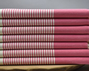 turkish towel, wholesale towel, peshtemal towel, beach towel, cotton towel, pool towel, sauna towel, thin towel 40 x 70 inch fuchsia, HRK,F2