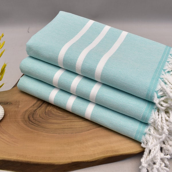 hand towel, turkish towel, kitchen towel, face towel, cotton hand towel, head towel, dish towel 20 x 40 inch teal green, sçkl havlu PSHKR