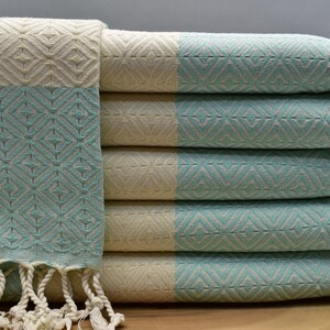turkish towel, beach towel, turkish peshtemal, sauna towel, bath towel, wedding gift towel, spa towel, 40 x 70 inch pool towel, mint, Dilber