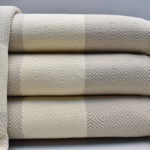 tan blanket, turkish blanket, bed cover, throw blanket, cozy blanket, organic soft bedspread, bachelorette gift 79 x 91 inch, Elmas-pike