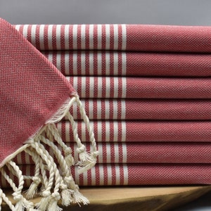 red towel, turkish towel, bath towel, turkey peshtemal, cotton towel, bridesmaid gift towel, beach towel, holiday towel 40 x 70 inch HRK,F2