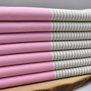 turkish peshtemal, bath towel, spa towel, beach towel, wedding gift, decorative towel, bridesmaid gift 40 x 70 inch candy pink, VIOLET,E1