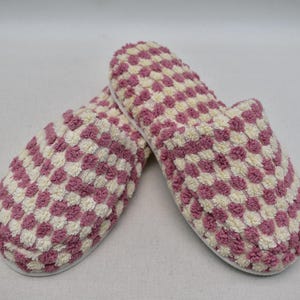 fluffy slipper, custom gifts, bath slipper, shower slipper, cotton mule, indoor slipper, sauna slipper, house slipper, personalized gifts