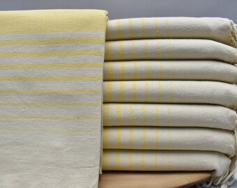 beach towel, turkish towel, personalized towel, turkish ultrasoft towel, wedding gift towel, bridesmaid towel 40 x 70 yellow, Natural-Cunda