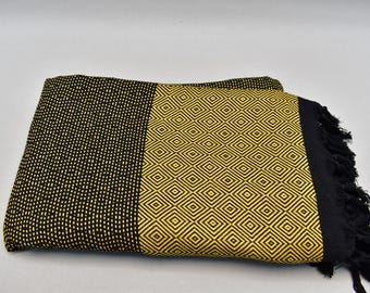 turkish blanket, king size blanket, organic blanket, cotton bedspread, bed blanket, cozy blanket, bed covers 80 x 104 inch HURREM
