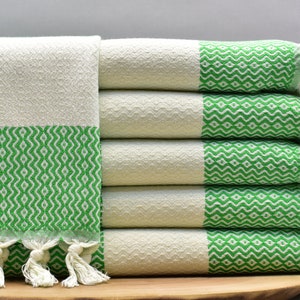 turkish hand towel, peshkir, cotton hand towel, face towel, bridesmaid gift towel, head towel, tea towel 16 x 38 inch, grass, eros-PSHKR,G2