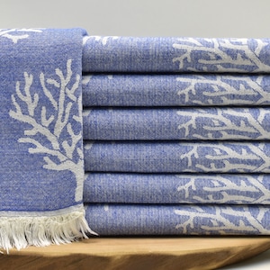 personalized towel, turkey towel, beach towel, pool towel, sauna accessories, ultrasoft towel, wedding favors,  36 x 68 inch blue, Cınar
