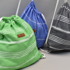 travel set backpack, personalized gifts, 3 pieces set bag, weekender bag, summer backpack, beach bag, pool bag 14x18 inch Sultan-bp set-10