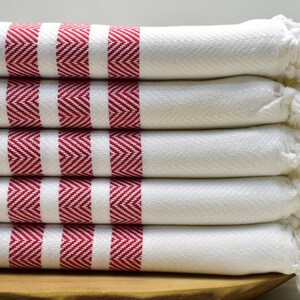 soft towel, turkish towel, turkish peshtemal, sauna towel, spa towel, bath towel, massage towel, beach towel, 40 x 70 inch red, alsancak,D1