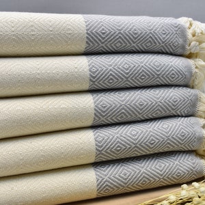 peshkir, hand towel, small towel, turkish hand towel, face towel, head towel, soft towel, dish towel  18 x 36 inch gray-1, diamond PSHKR,G2