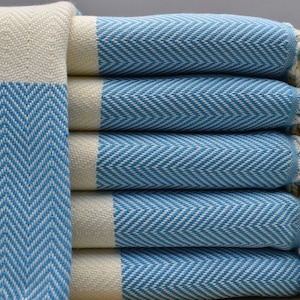 hand towel, small towel, turkish hand towel, face towel, head towel, handmade cotton towel, dish towel  18 x 40 inch skyblue mısır-PSHKR,G2