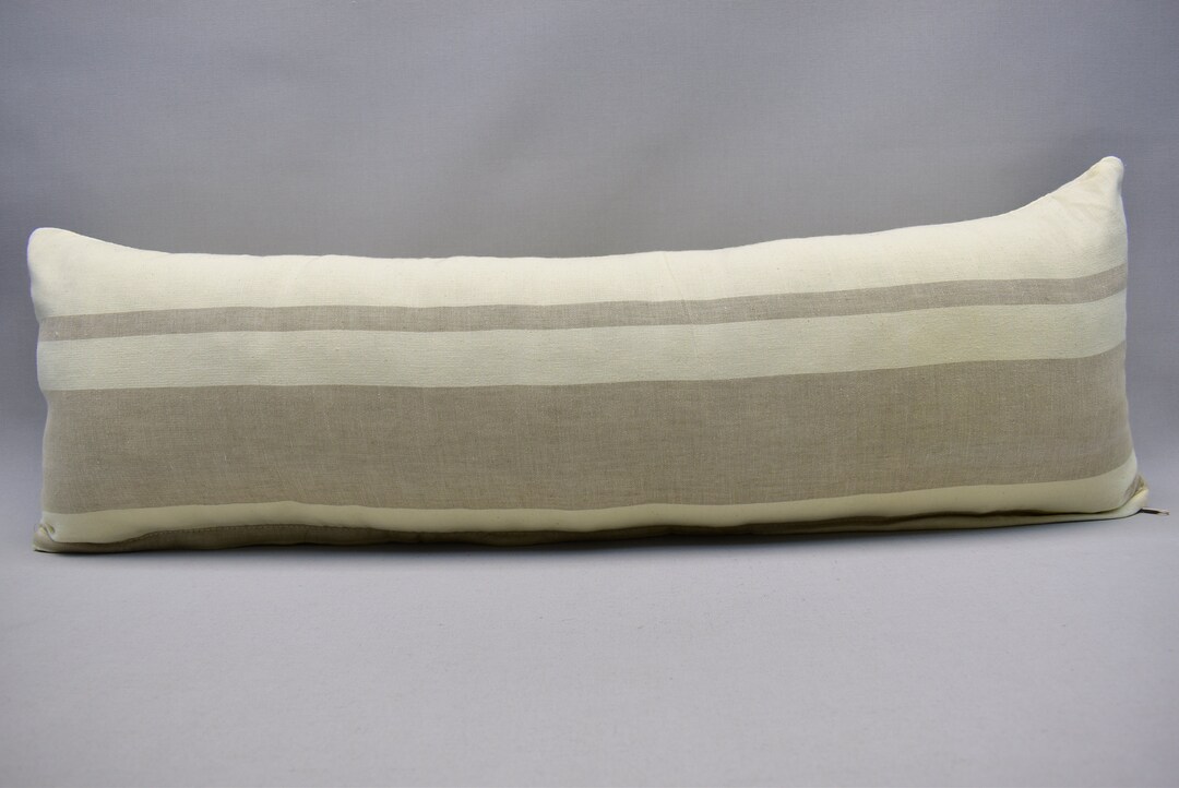 Turkish Towel Pillow Cover, Peshtemal Pillow, Lumbar Pillow, Soft Body