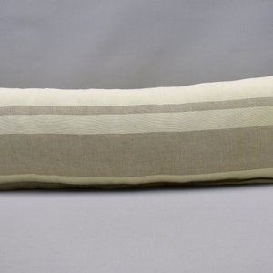 turkish towel pillow cover, peshtemal pillow, lumbar pillow, soft body pillow, bohemian pillow 12 x 36 inch pillow cover Natural-stlkhv11