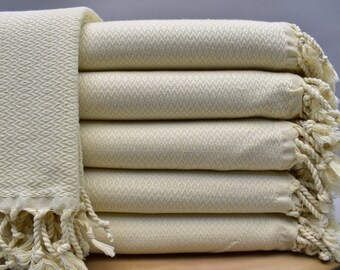 flat hand towel, turkish hand towel, kitchen towel, wedding gift towel, head towel, kitchen decor, bath towel 18 x 36 inch, cream, Göz-PSHKR