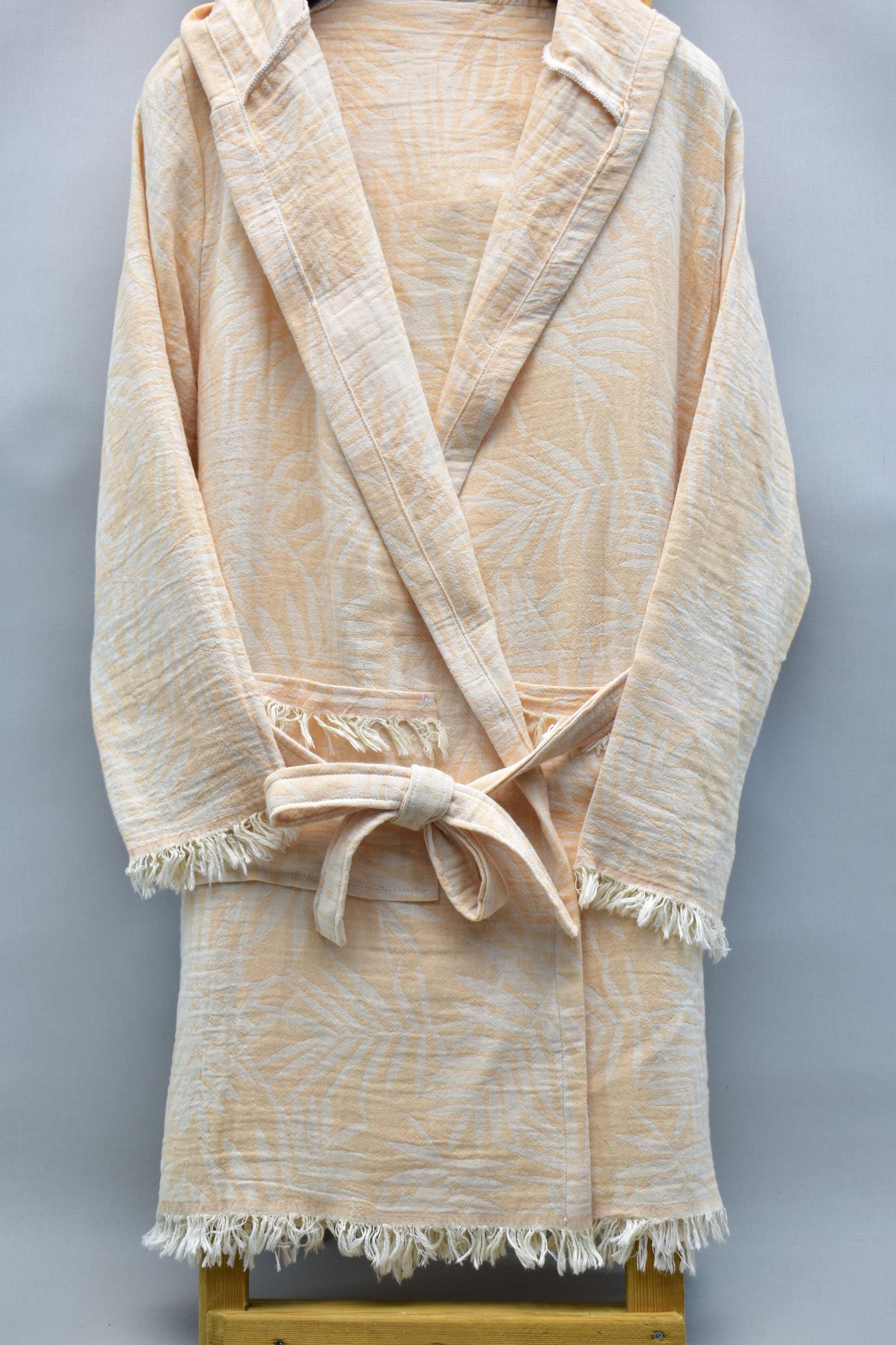 Turkish Wrap Robe Organic Cotton Turkish Robe, Bachelorette Robe, Turkey Robe, Handmade ...
