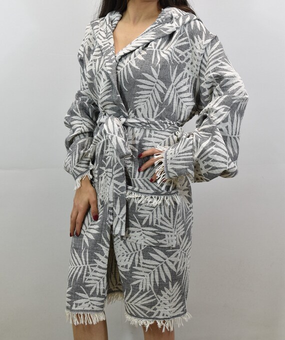 beach towel dressing gown Beach robe, wedding party pajamas, peshtemal robe, bridesmaid robes, cotton chic bathrobe, gift for mom, turkish robe, black1, Zeytindalı