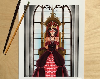 Queen Aurélia Portrait Kunstdruck | Dungeons and Dragons