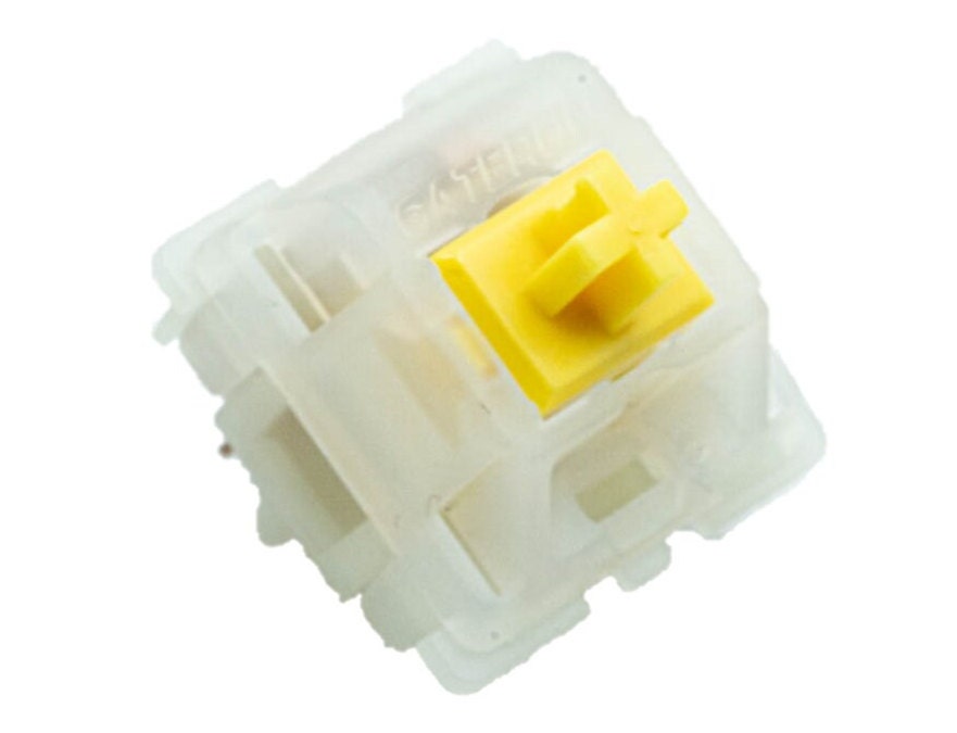 Lubed / Filmed Gateron KS-3 Milky Yellow Pro Linear Switches ...