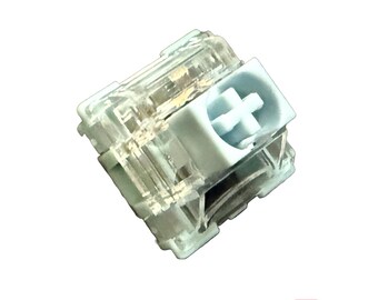 Hand Lubed/Filmed TTC Bluish White Silent V2 Tactile Switches