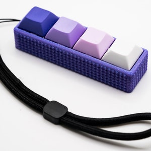 Bubble Base Four-Button Clicky Mechanical Switch Fidget Toy w/ Adjustable Wrist Strap, Multiple color options | Gift For Her, Gift For Him