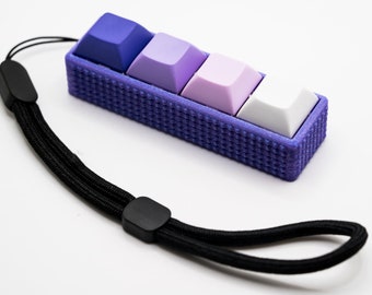 Bubble Base Four-Button Clicky Mechanical Switch Fidget Toy w/ Adjustable Wrist Strap, Multiple color options | Gift For Her, Gift For Him